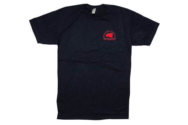  POP-HOOKS20-XXL / 202 Navy Shirt w/ Front and Back Graphic-XXL